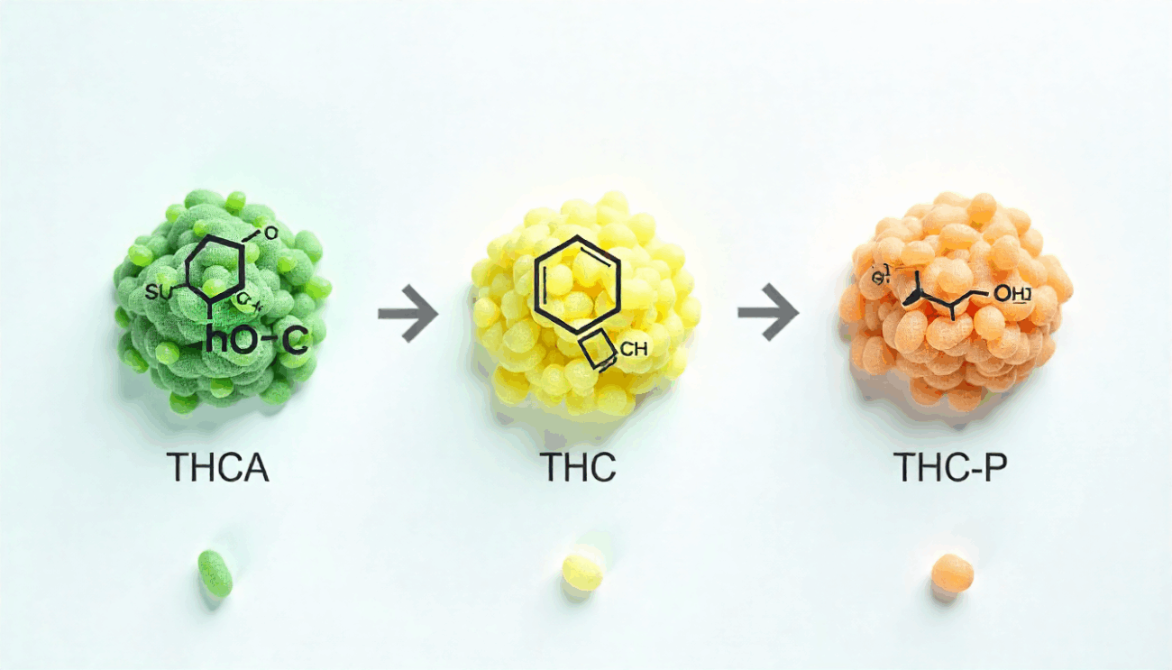 thca vs thc vs thcp
